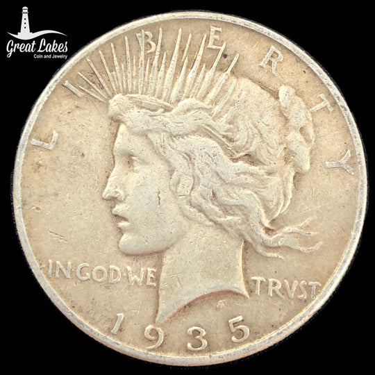 1935-S Peace Silver Dollar (VF)