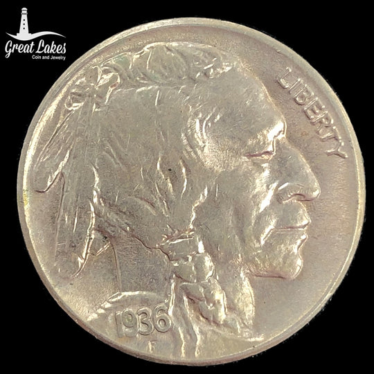 1936-S Buffalo Nickel (AU)