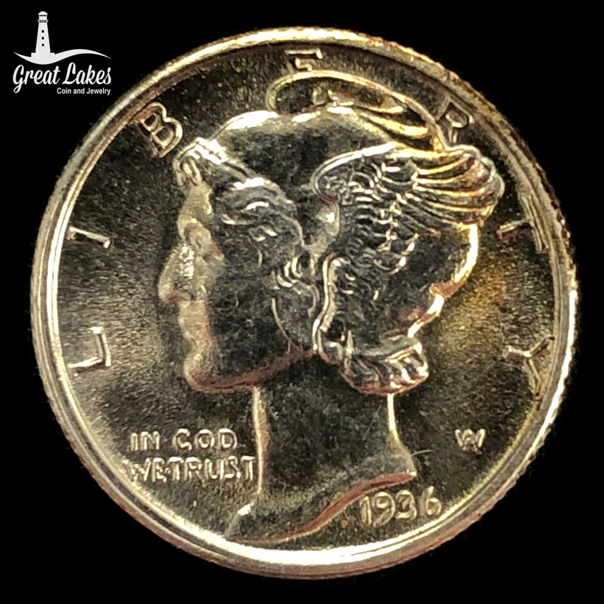 1936 Mercury Dime (AU)