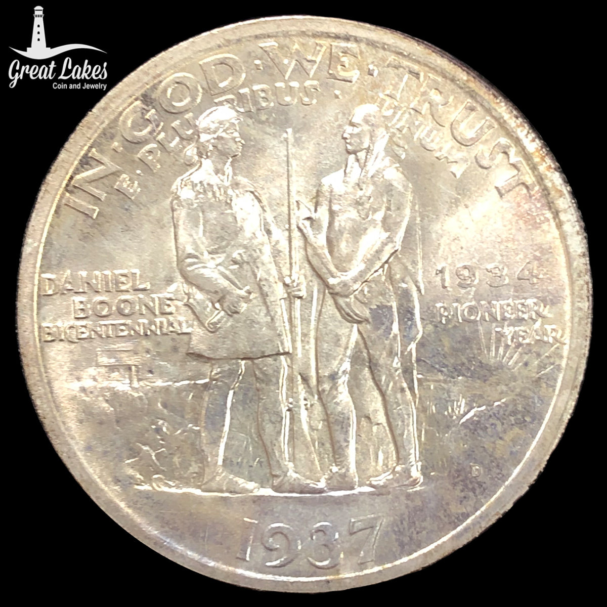 1937-D Boone Commemorative Half Dollar (BU)