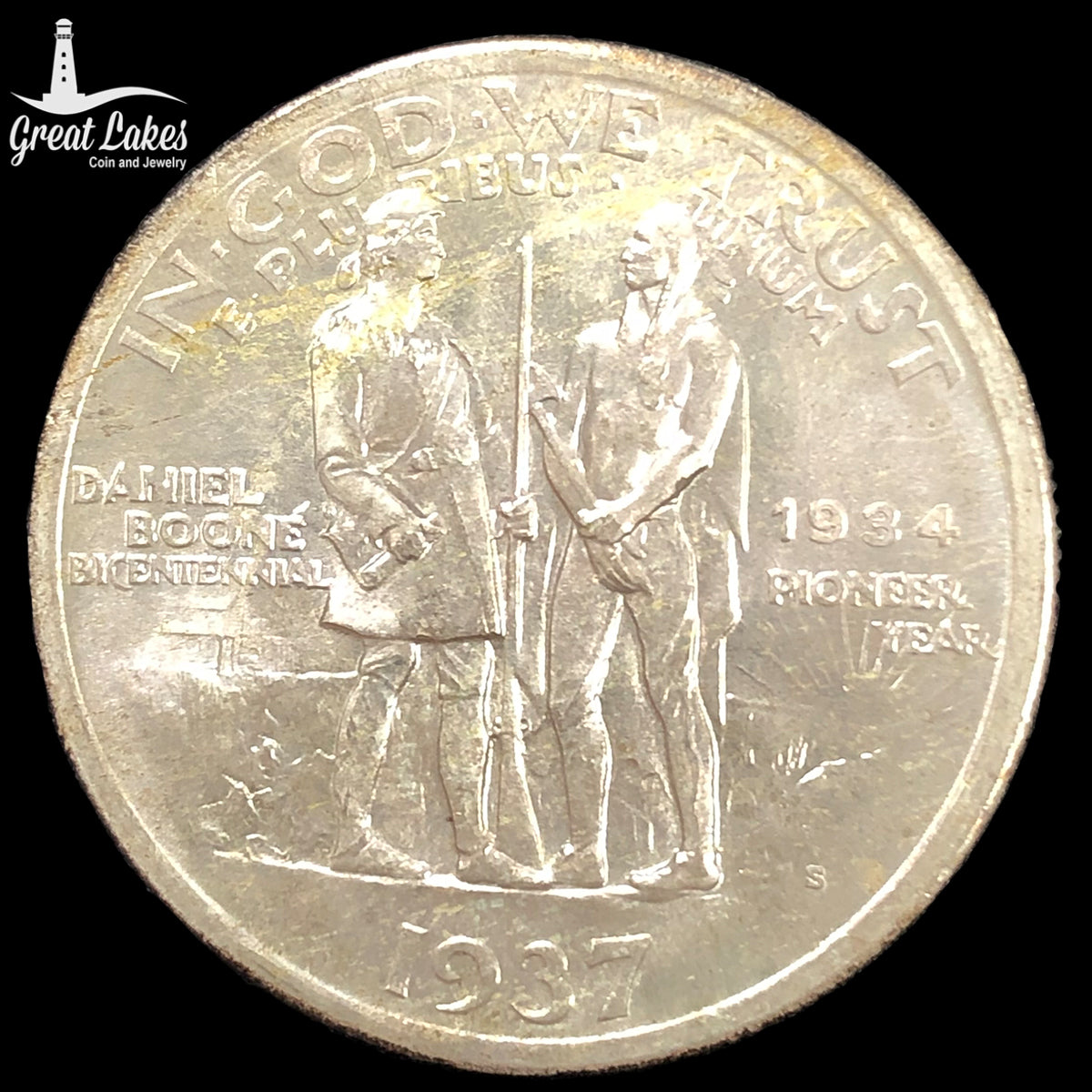 1937-S Boone Commemorative Half Dollar (BU)