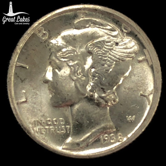 1938-D Mercury Dime (BU)