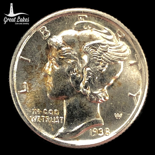 1938-S Mercury Dime (AU)