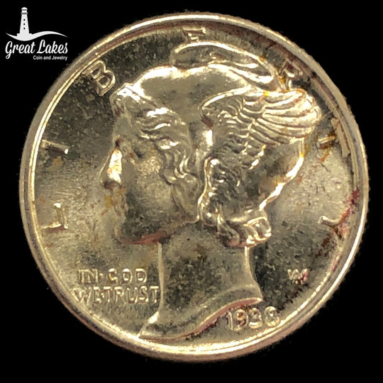 1938 Mercury Dime (BU)