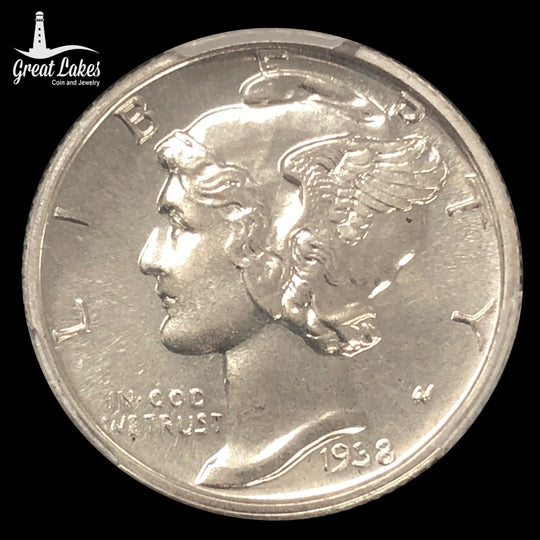 1938 Mercury Dime PCGS PR67