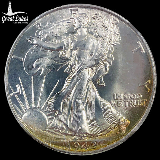 1942 Walking Liberty Half Dollar NGC MS67