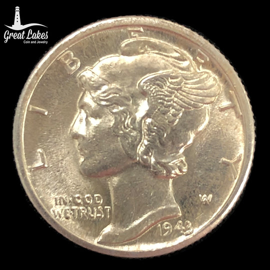 1943-D Mercury Dime (AU)