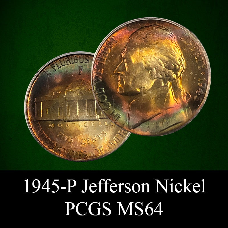 1945-P Jefferson Nickel PCGS MS64