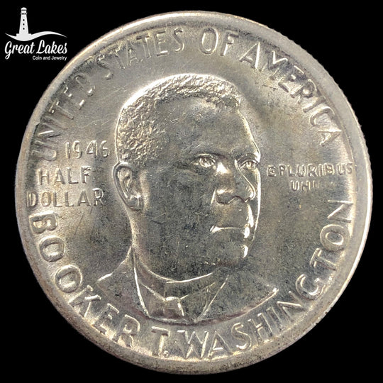 1946-S Booker T. Washington Commemorative Half Dollar (AU)