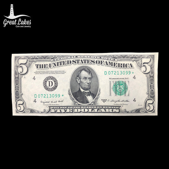 1950-C $5 Federal Reserve Star Note (CU)