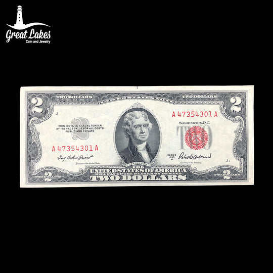 1953 A $2 Legal Tender (AU)