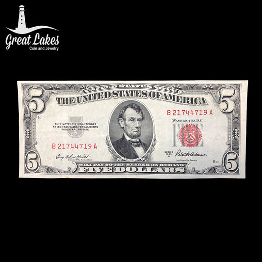 1953 A $5 Legal Tender (XF)