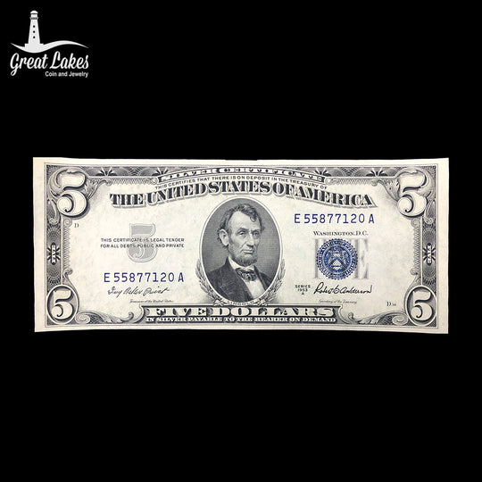 1953-A $5 Silver Certificate (CU)