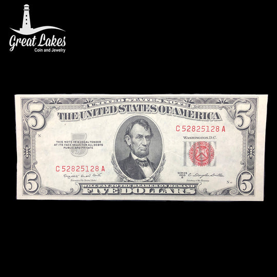 1953 B $5 Legal Tender (AU)