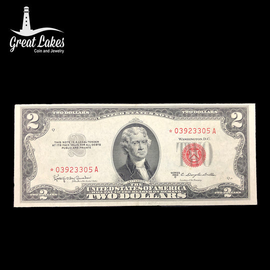 1953 C $2 Legal Tender Star Note (XF)