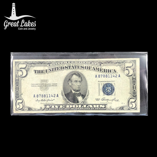 1953 A $5 Silver Certificate (F / VF)
