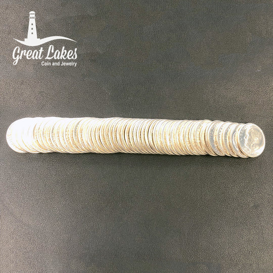 Original BU Roll 1955 Silver Roosevelt Dimes