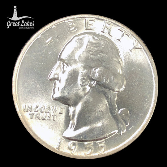 1955 Washington Quarter (BU)