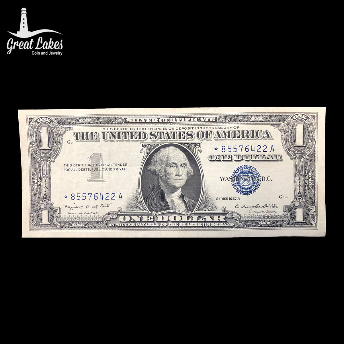1957 A $1 Silver Certificate Star Note (VF)
