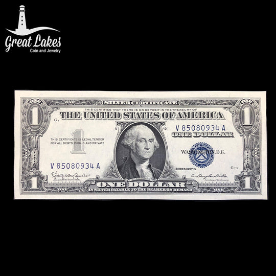 1957 B $1 Silver Certificate (AU)