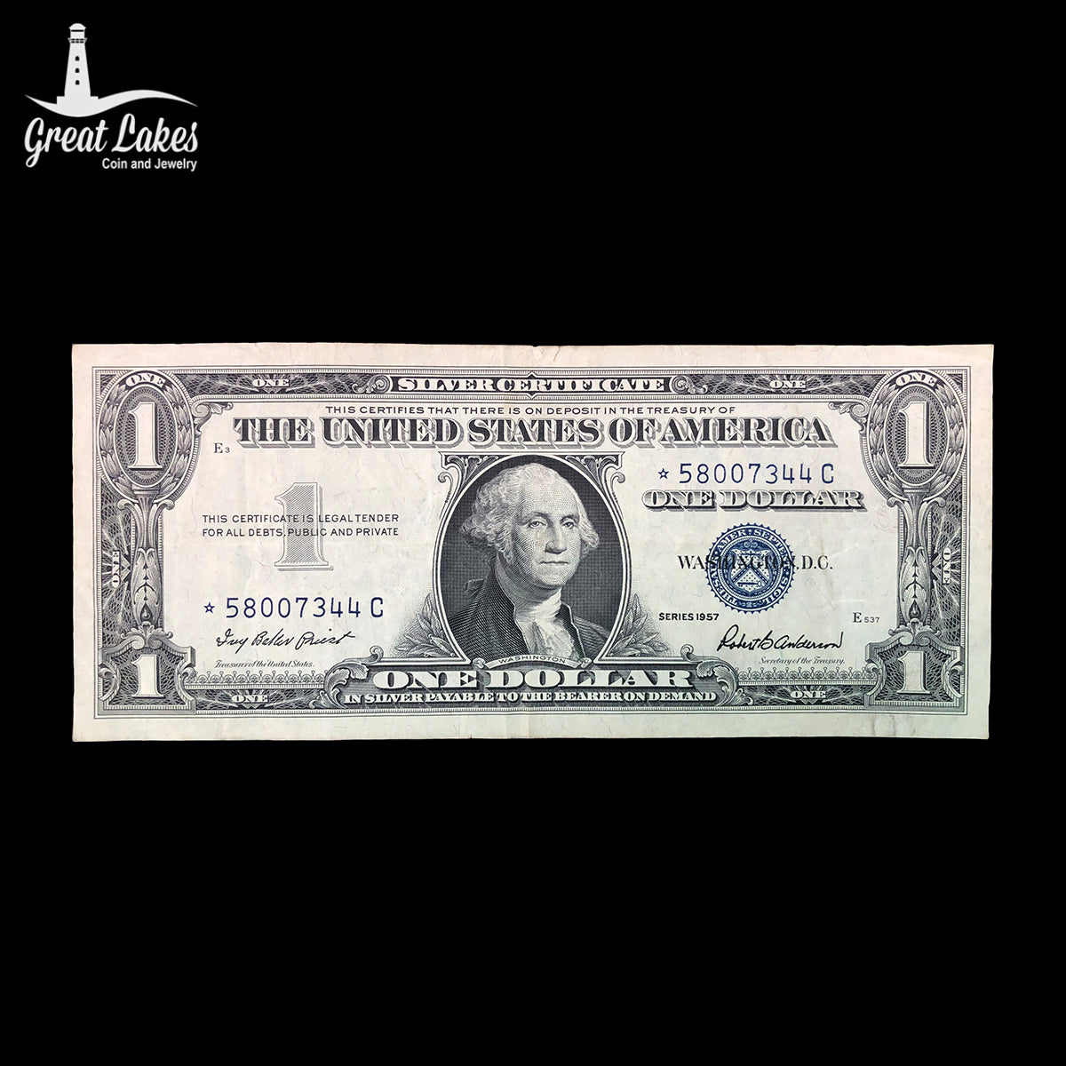 1957 $1 Silver Certificate Star Note (VF)