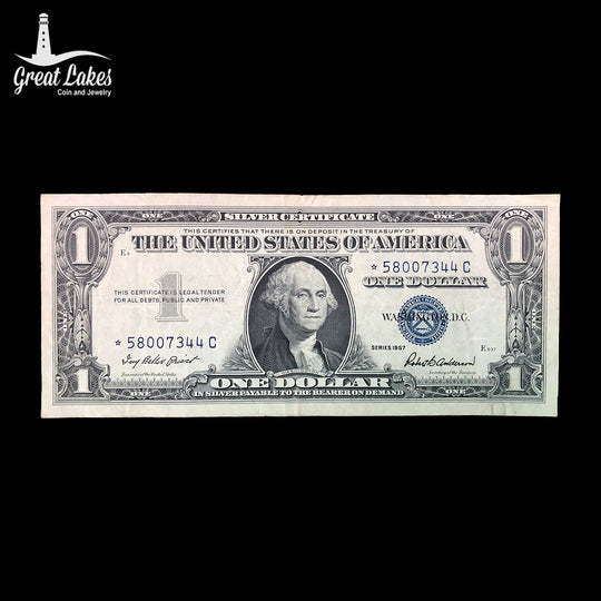 1957 $1 Silver Certificate Star Note (VF)