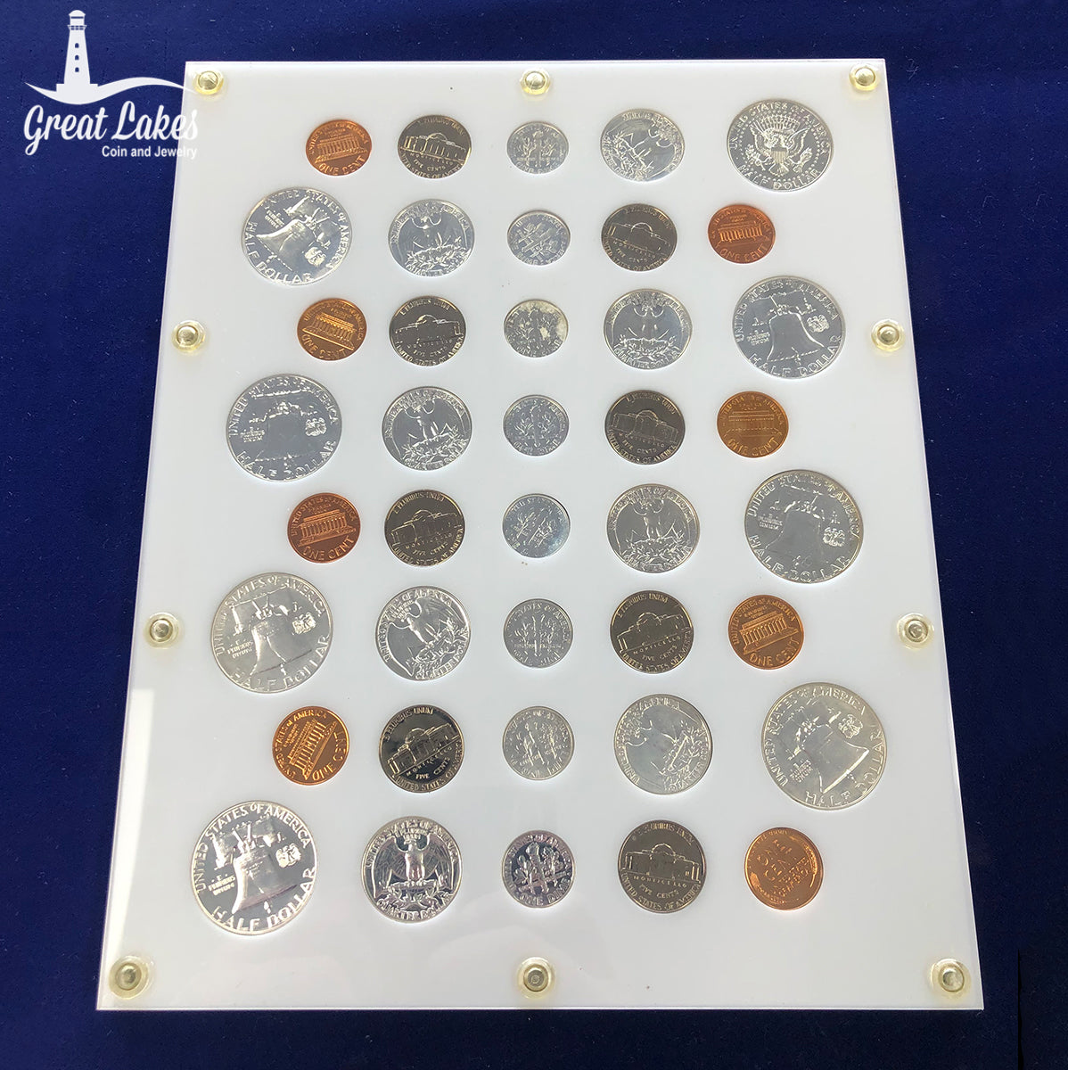 1958-1964 Silver Proof Sets in Capital Plastic Holder