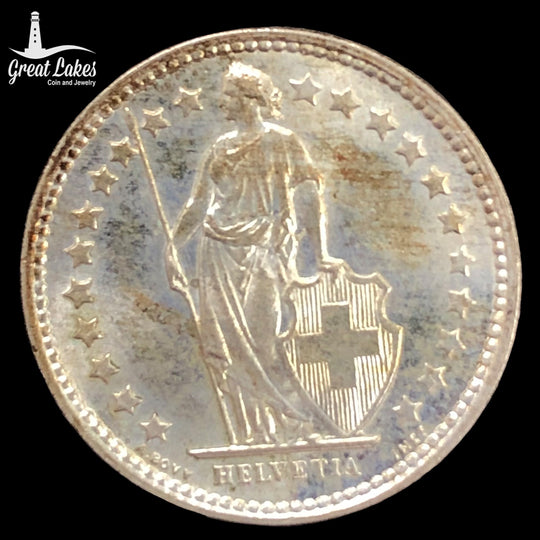 1958-B Swiss 1/2 Franc (BU)