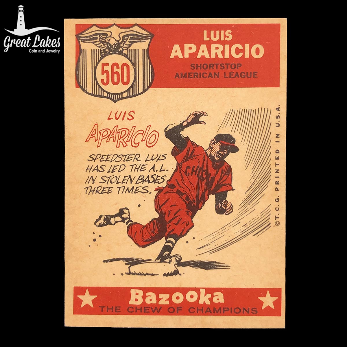 1959 Topps All-Star Luis Aparicio Card #560