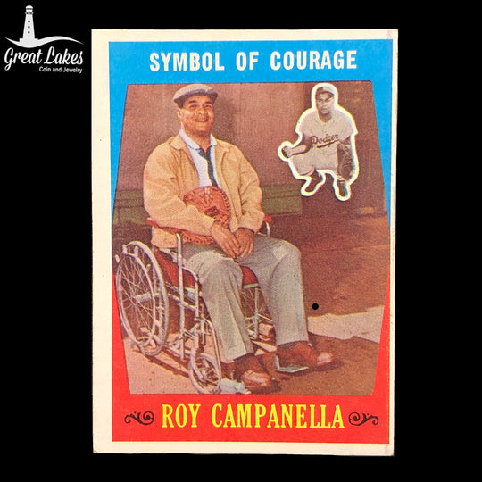 1959 Topps Roy Campanella Card #550 “Symbol of Courage”