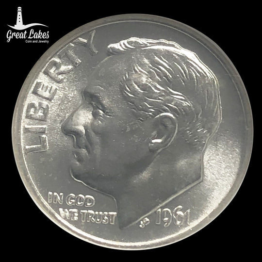 1961 Roosevelt Dime NGC MS65