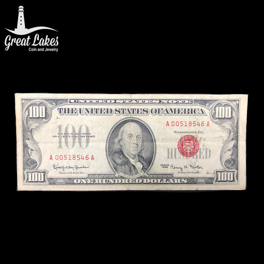 1966 $100 Legal Tender Note (VF)