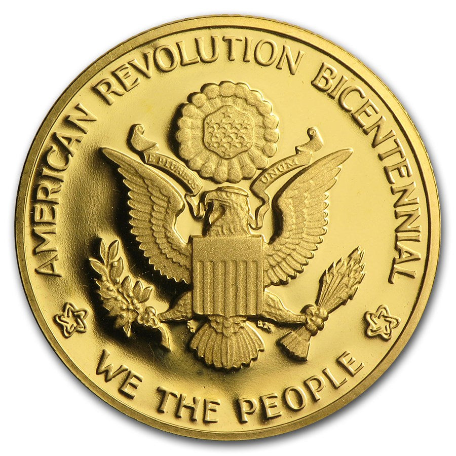 1976 U.S. Mint American Bicentennial Gold Medal BU