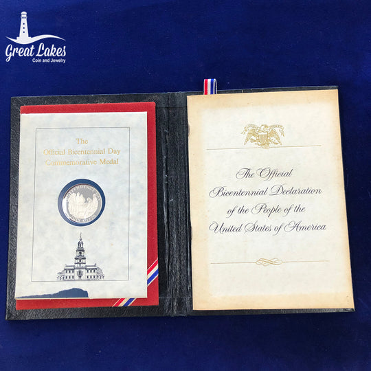 1976 Bicentennial Day Sterling Silver Commemorative Medal
