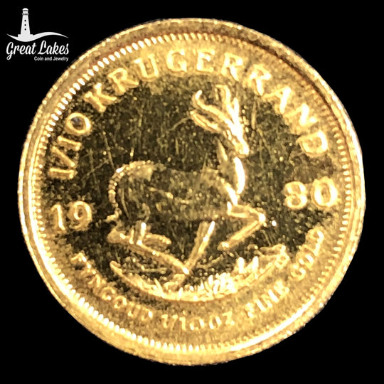 1980 1/10 oz Gold Krugerrand (Ex Jewelry)
