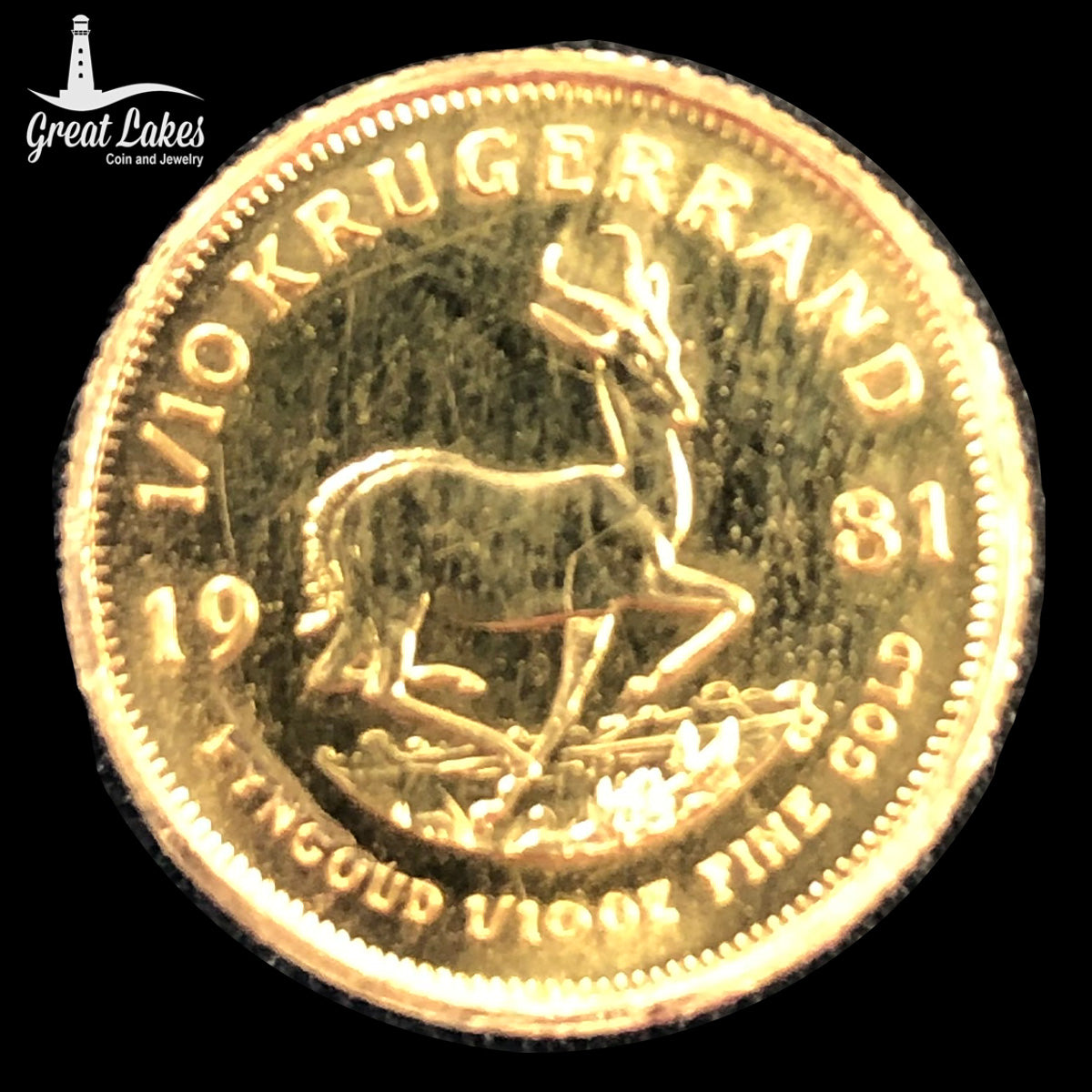 1981 1/10 oz Gold Krugerrand (Ex Jewelry)