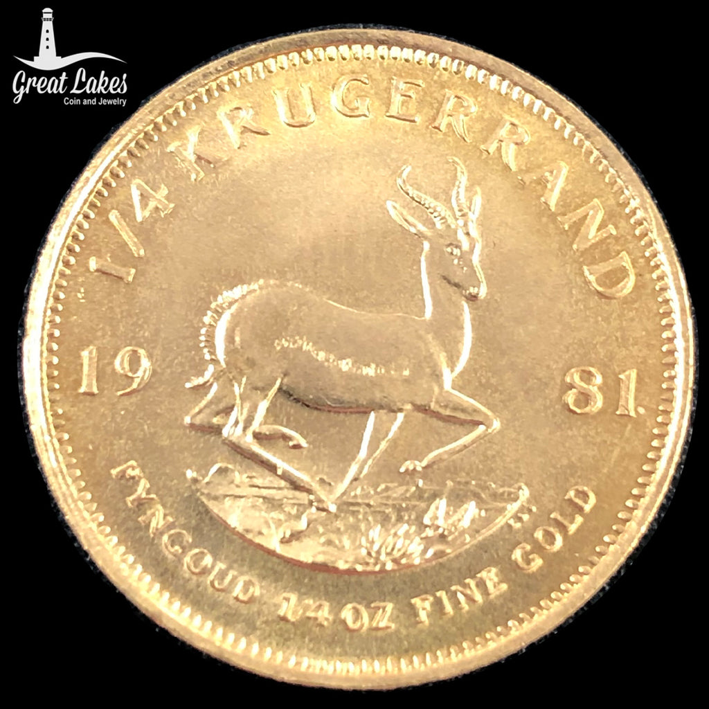 よこやぎさん　プレゴル　psa10 ゴールド 1981 1/4 oz Gold Krugerrand - Great Lakes Coin