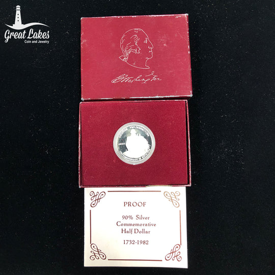 1982 Washington Commemorative Proof Silver Half Dollar