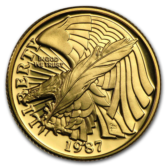 1987-W $5 Constitution Gold Commemorative Proof (Coin and Cap only)