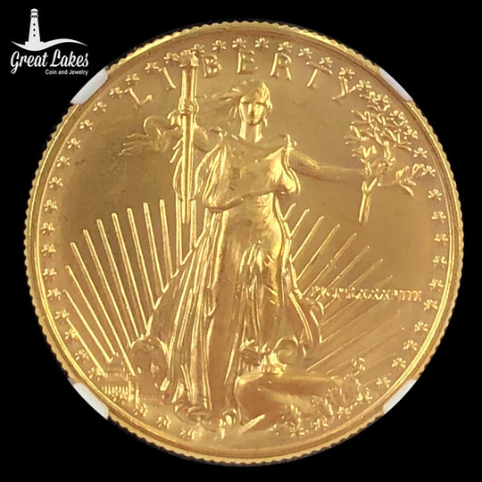 1988 1/2 oz American Gold Eagle NGC MS65