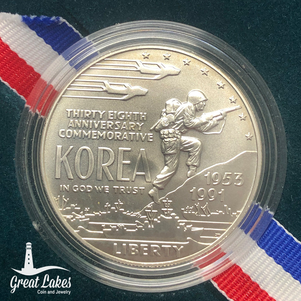 1991-D $1 Korean War Memorial Commemorative (BU)