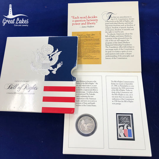 1993 Bill of Right 90% Proof Half Dollar