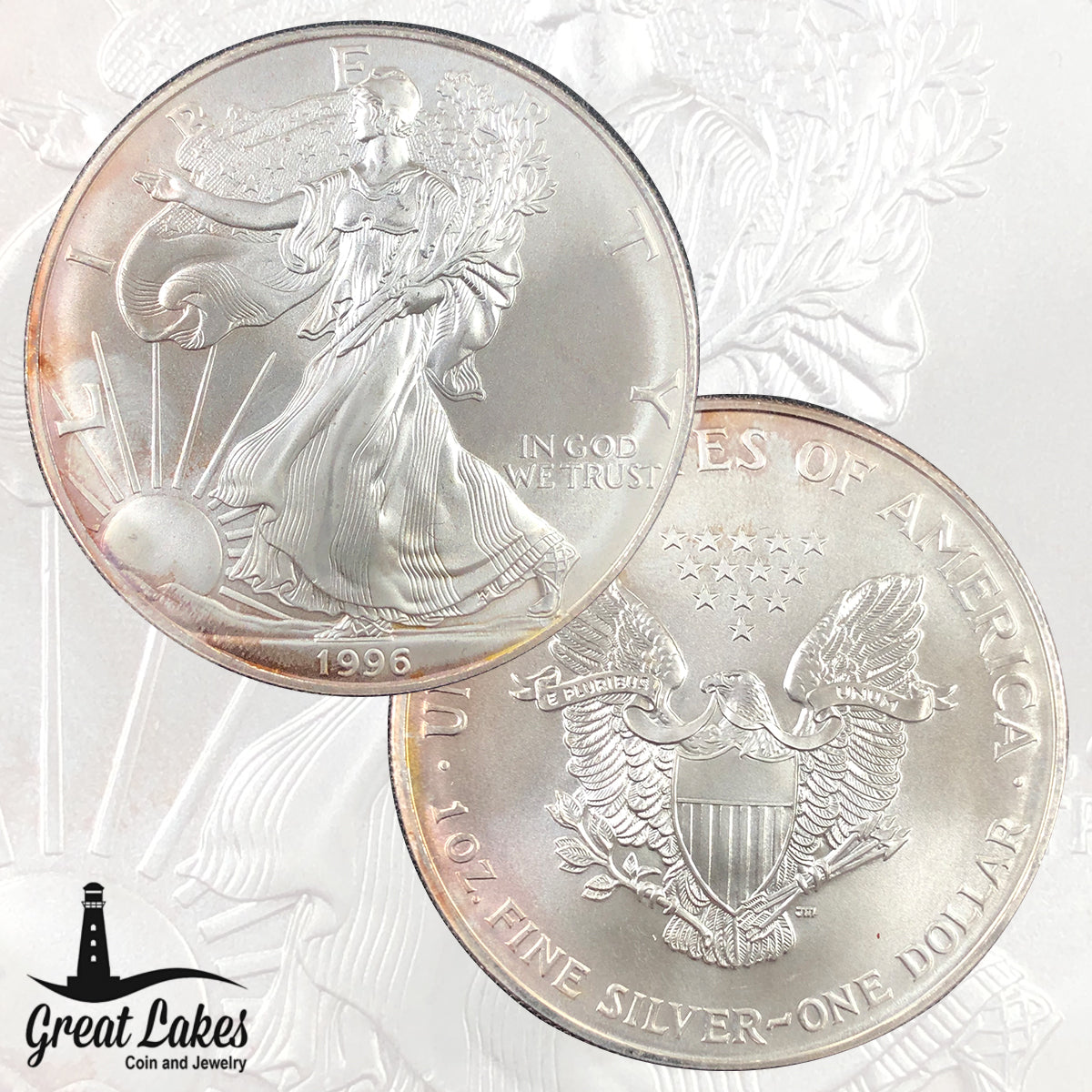 1996 1 oz American Silver Eagle Off Quality