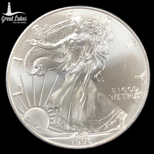 1996 1 oz American Silver Eagle BU (Off Quality)