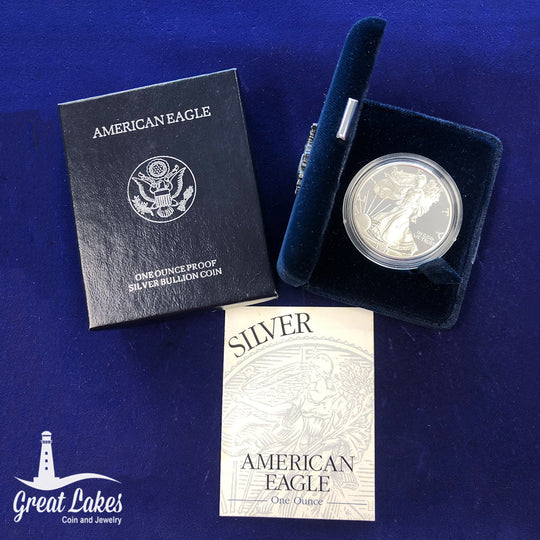 1997 Proof American Silver Eagle (With Box & CoA)