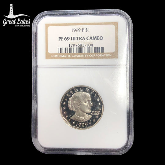 1999 P Susan B Anthony $1 NGC PF 69 Ultra Cameo