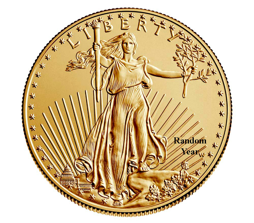 1 Ounce Gold American Eagle - Random Year (4364582977559)