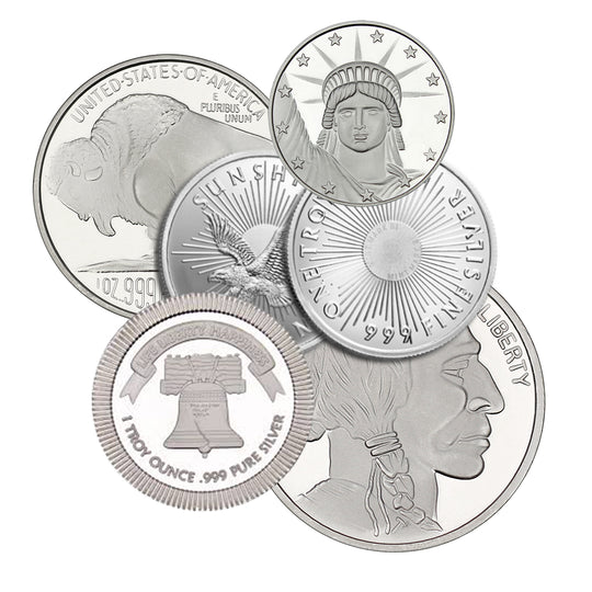 Generic 1 oz Silver Rounds (Random)