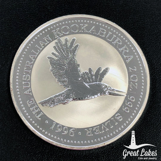 Australian 1996 2 oz Silver Kookaburra