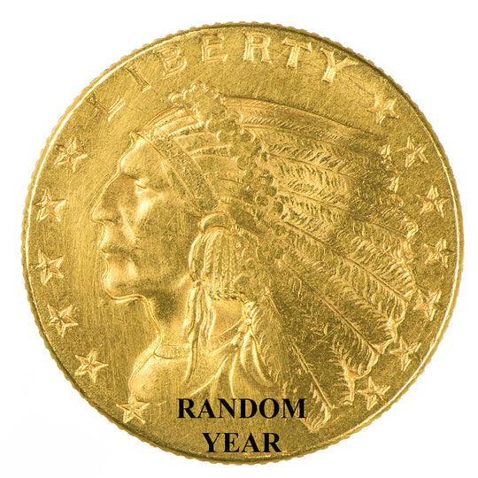 $2.50 Indian Gold Quarter Eagle Ex Jewelry